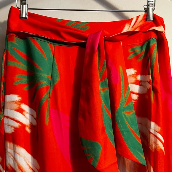 PARADISE WIDE LEG PANTS Floral Print Sz 2X Women - Picture 4 of 9